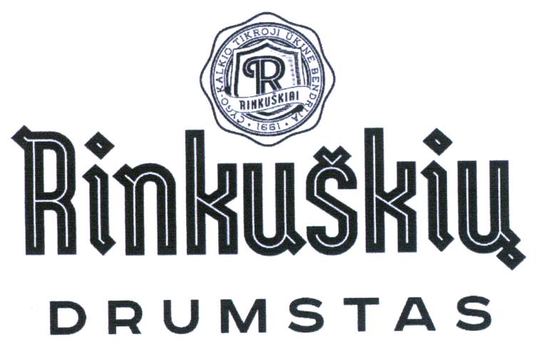 Prekės ženklas: R Rinkuškių DRUMSTAS ČYGO-KALKIO TIKROJI ŪKINĖ BENDRIJA "RINKUŠKIAI" 1991